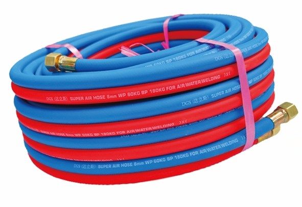 MATT SURFACE PVC OXYGEN&ACETYLENE TWIN WELDING HOSE